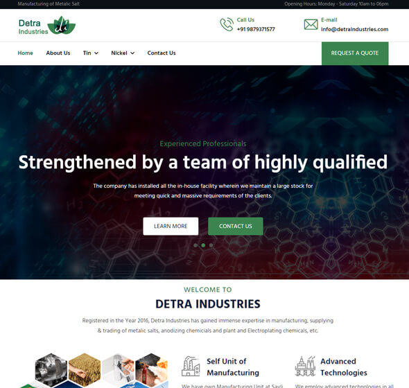 Chemicals Menufacturer Company